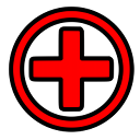 A red cross